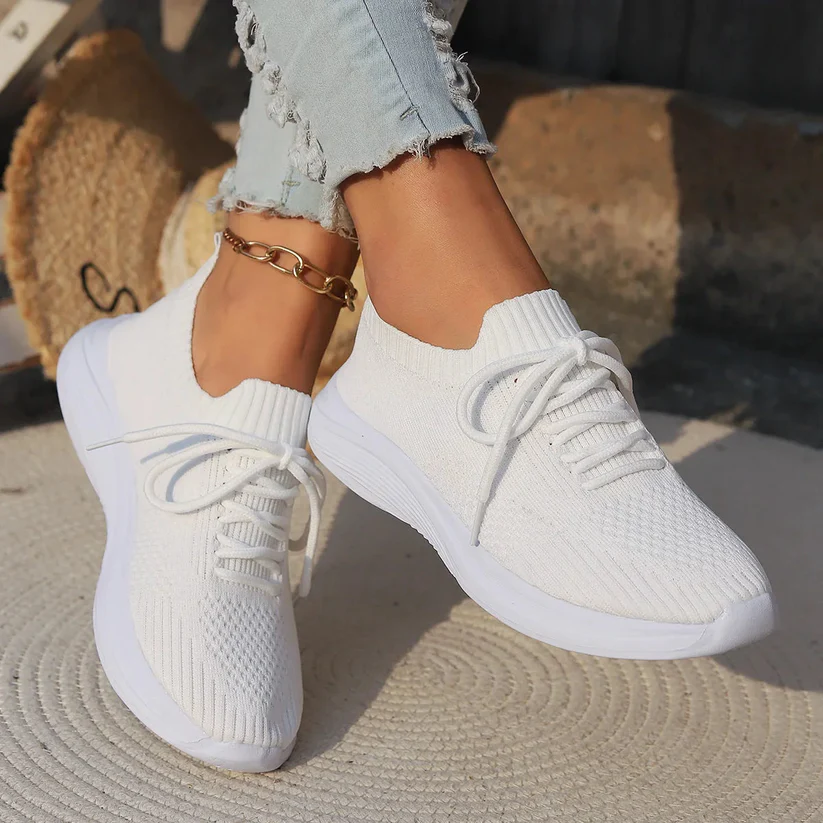 Breathable Knit Sneakers for Women – Lightweight &amp; Casual Comfort Caliboot