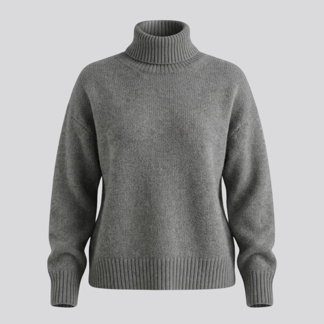 Doriane™ | Fine Knit Turtleneck Sweater with Slim Fit