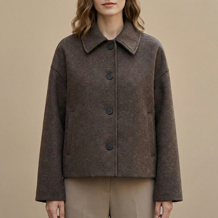 Relaxed Fit Collared Jacket for Women – Cozy &amp; Practical Everyday Wear Caliboot