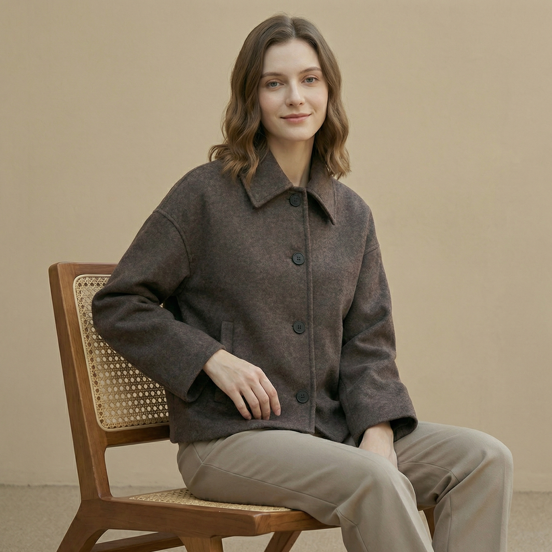 Relaxed Fit Collared Jacket for Women – Cozy &amp; Practical Everyday Wear Caliboot
