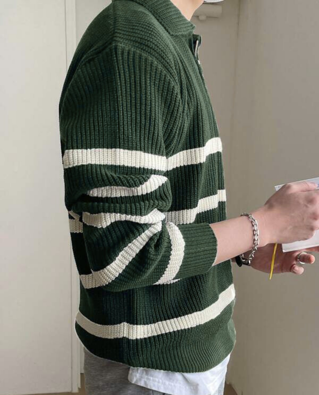 Maglione Uomo Mezza Zip | Collo Alto e Comfort 12