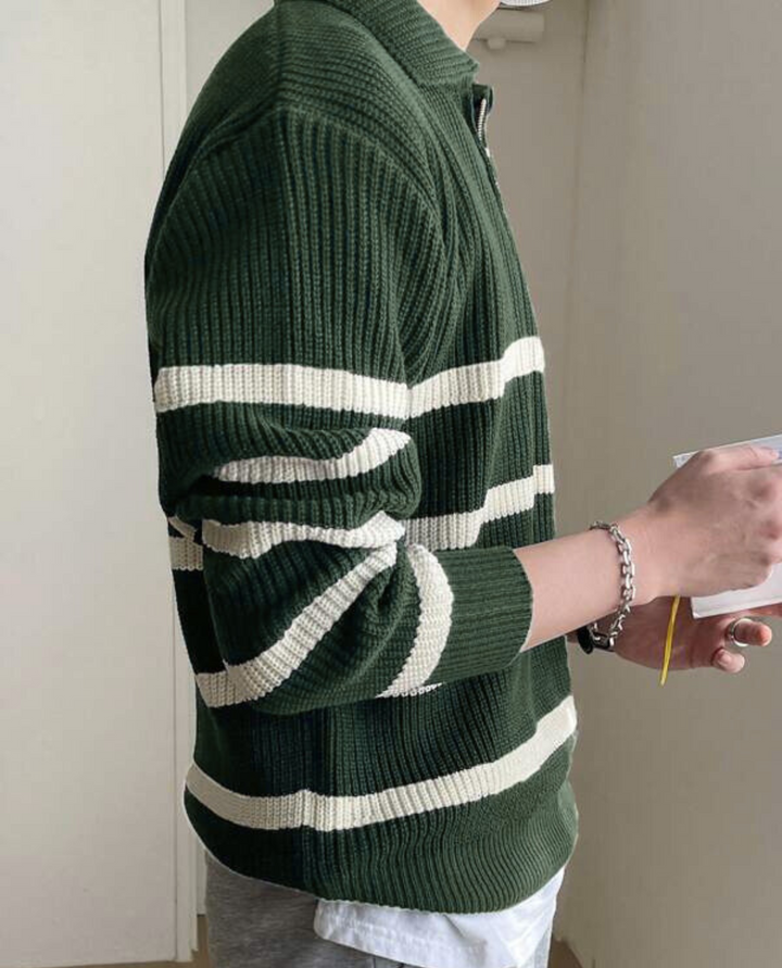 Maglione Uomo Mezza Zip | Collo Alto e Comfort 12