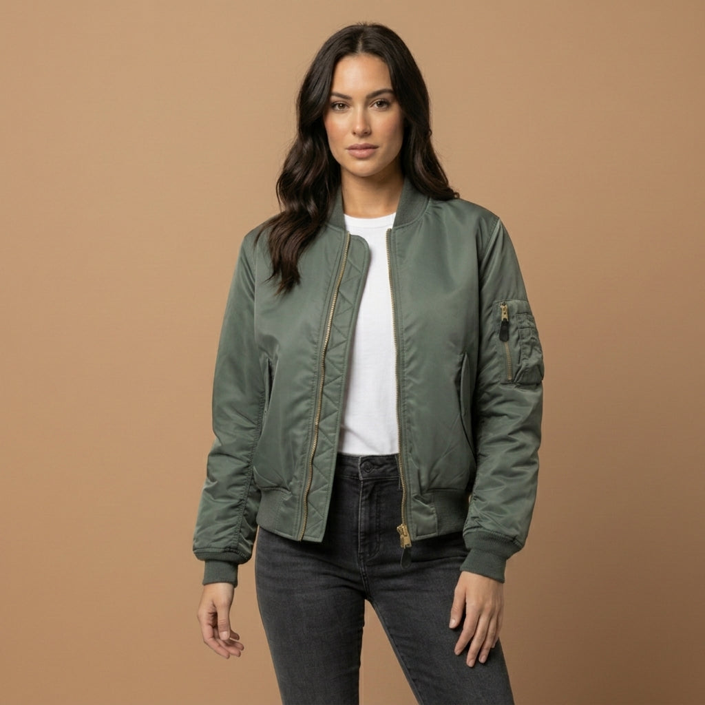Bomber Donna | Vestibilità Aderente e Zip Pratica 1