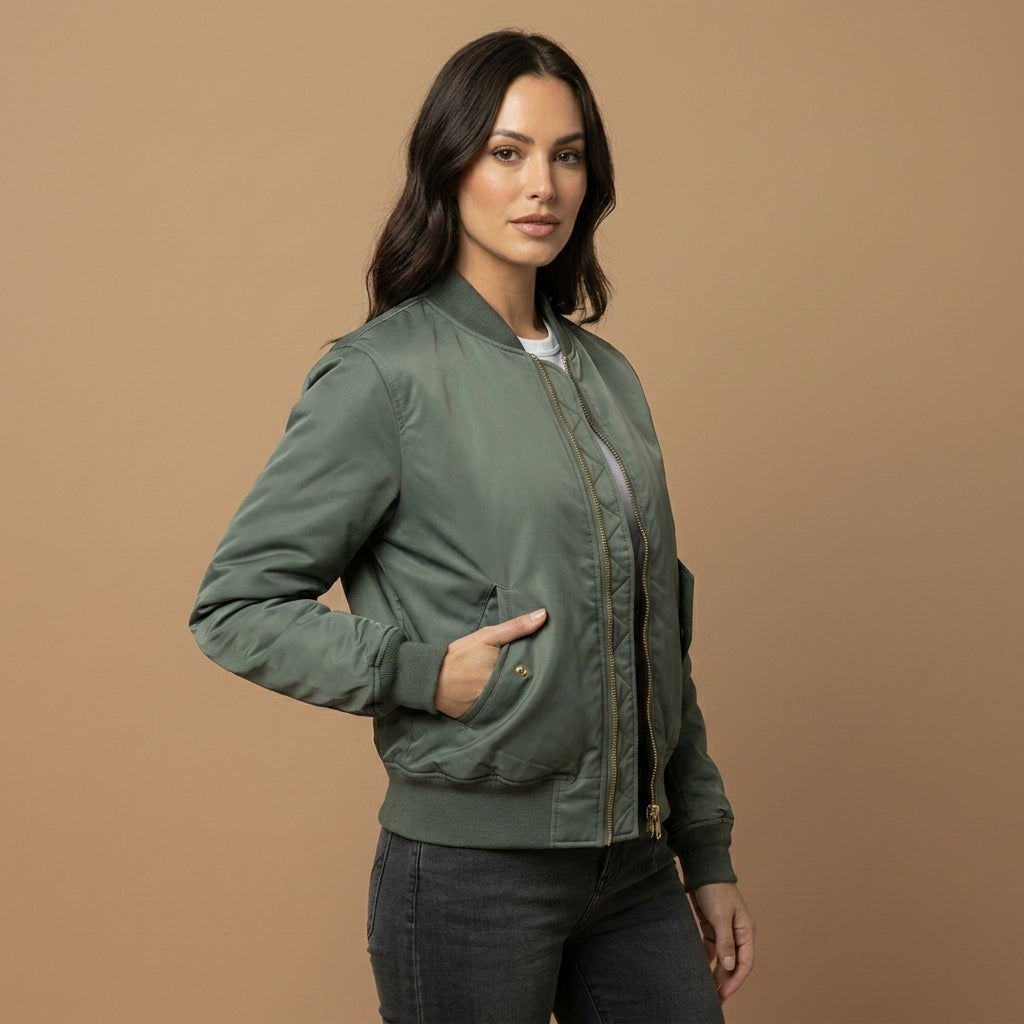 Bomber Donna | Vestibilità Aderente e Zip Pratica 2