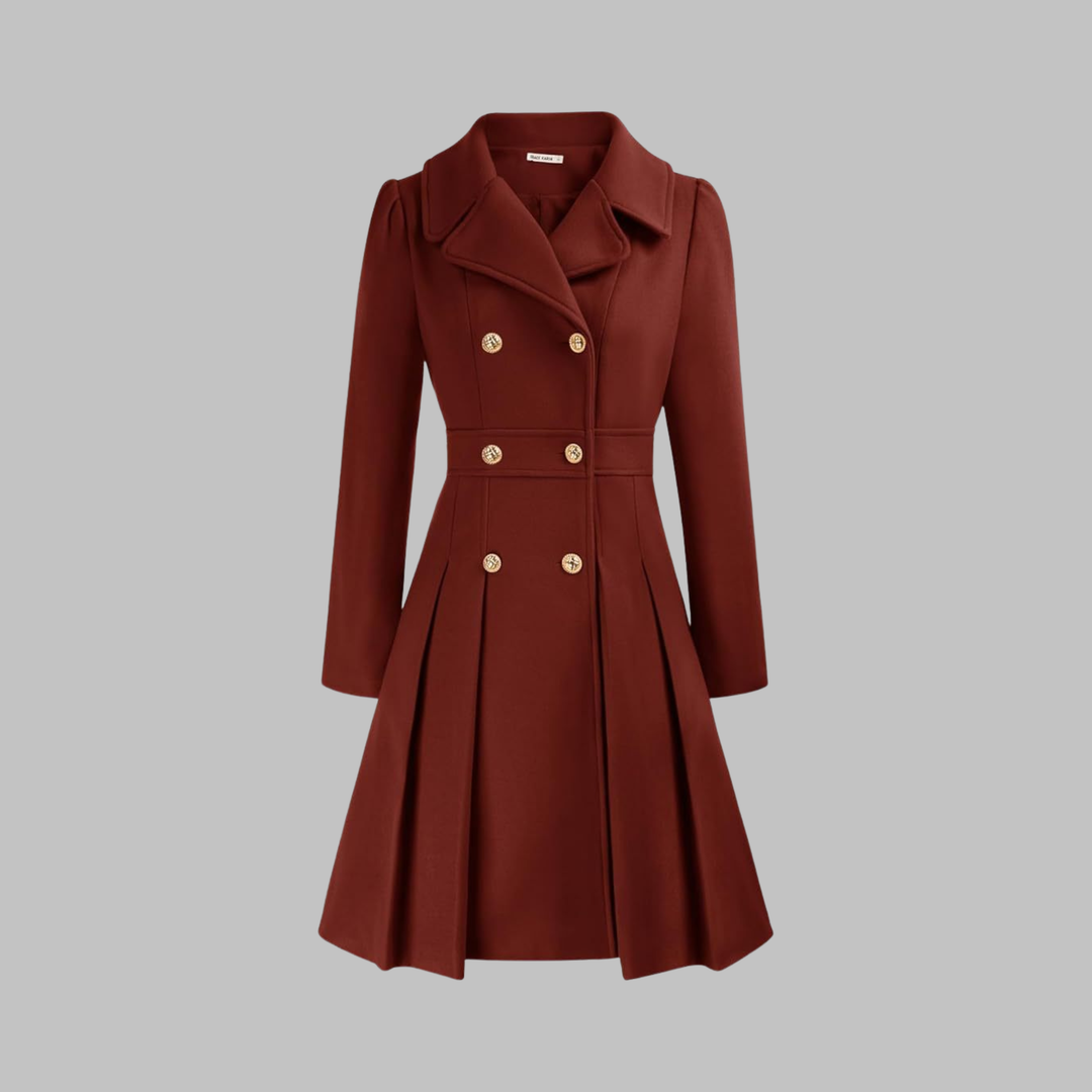 Women's Double Button Long Coat | Smart & Elegant Fit 1