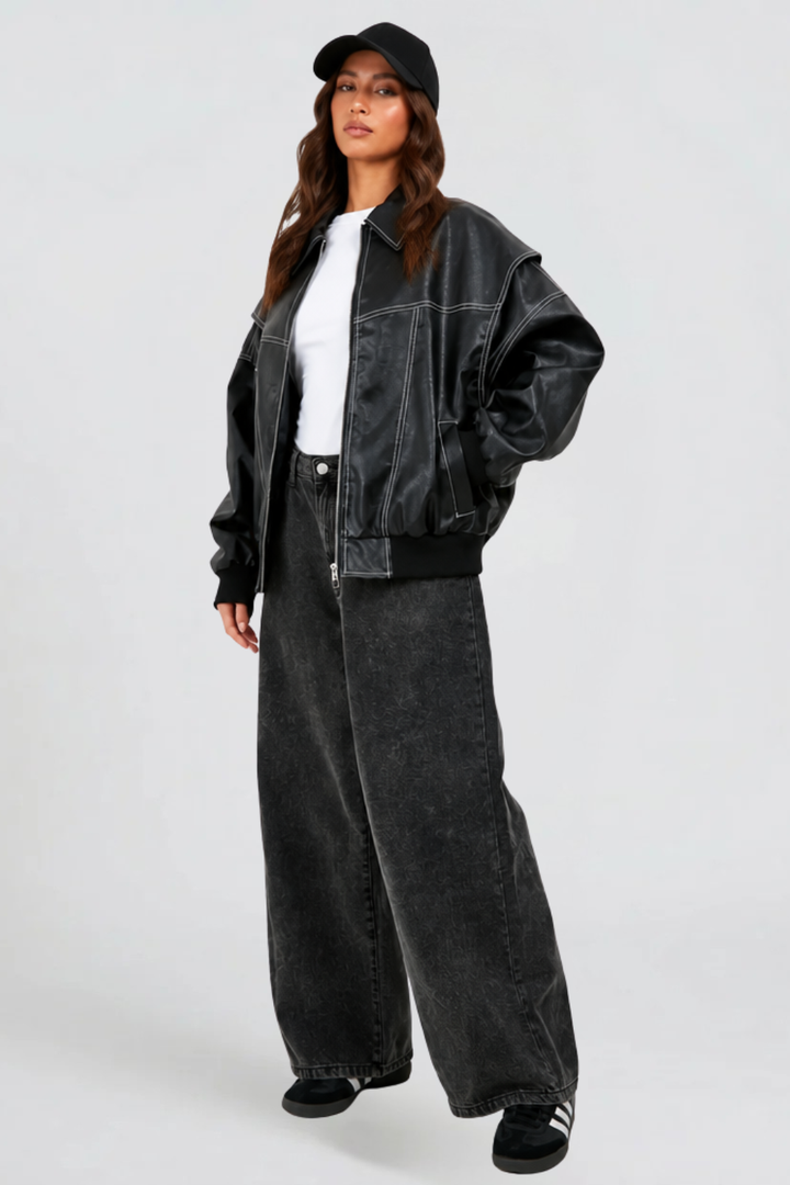 Giacca Bomber Donna | Oversize e Orlo Elastico 5