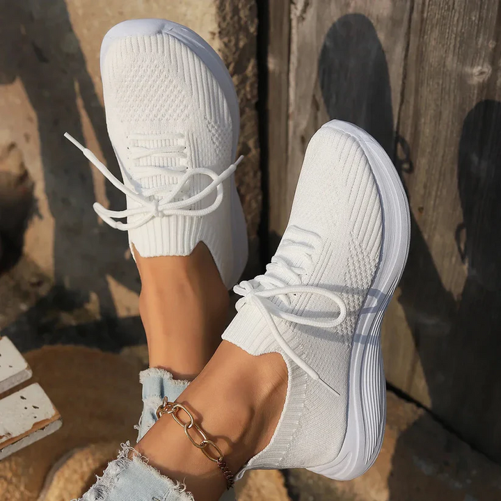 Breathable Knit Sneakers for Women – Lightweight &amp; Casual Comfort Caliboot