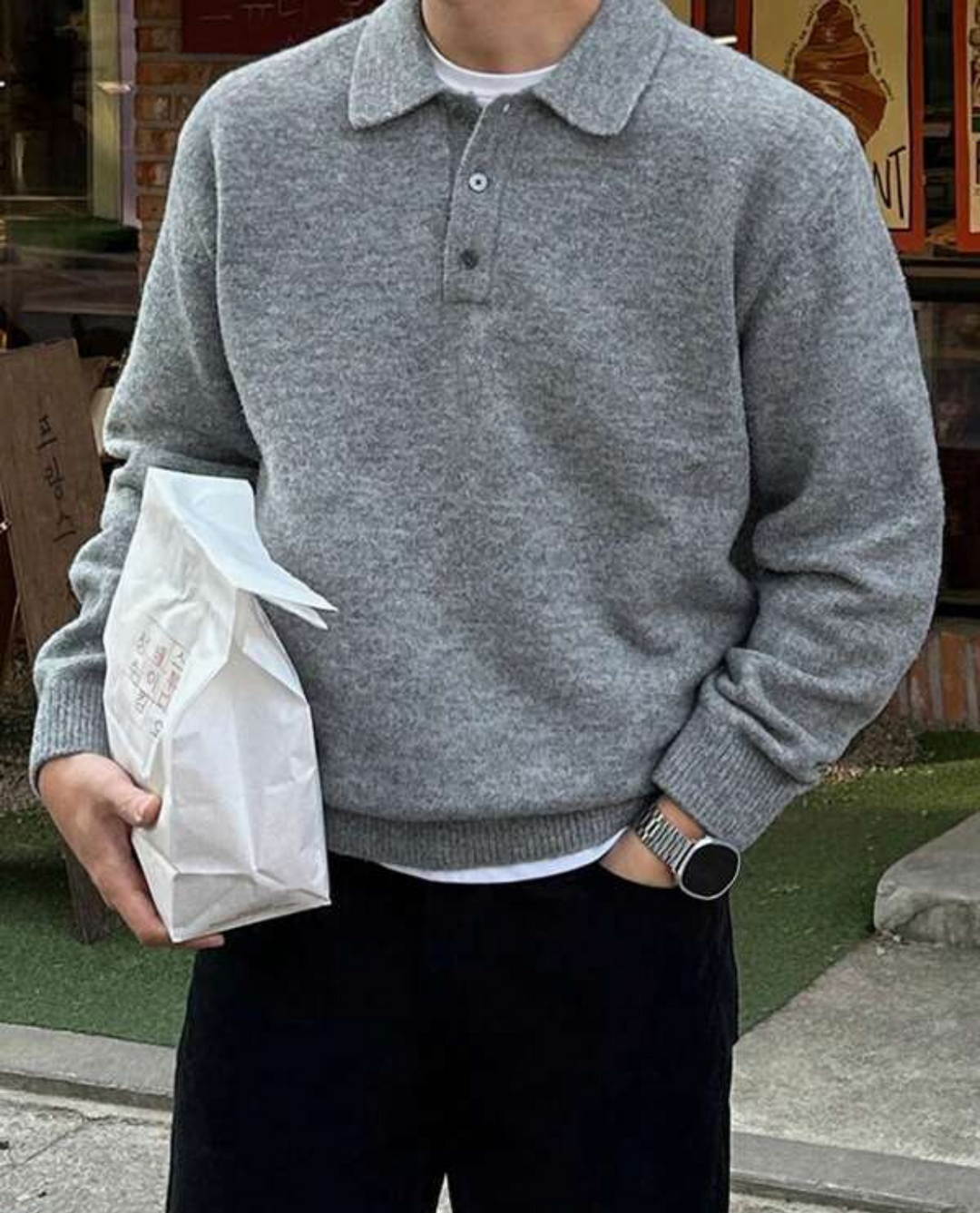 Maglione Polo Uomo | Caldo e Versatile 5