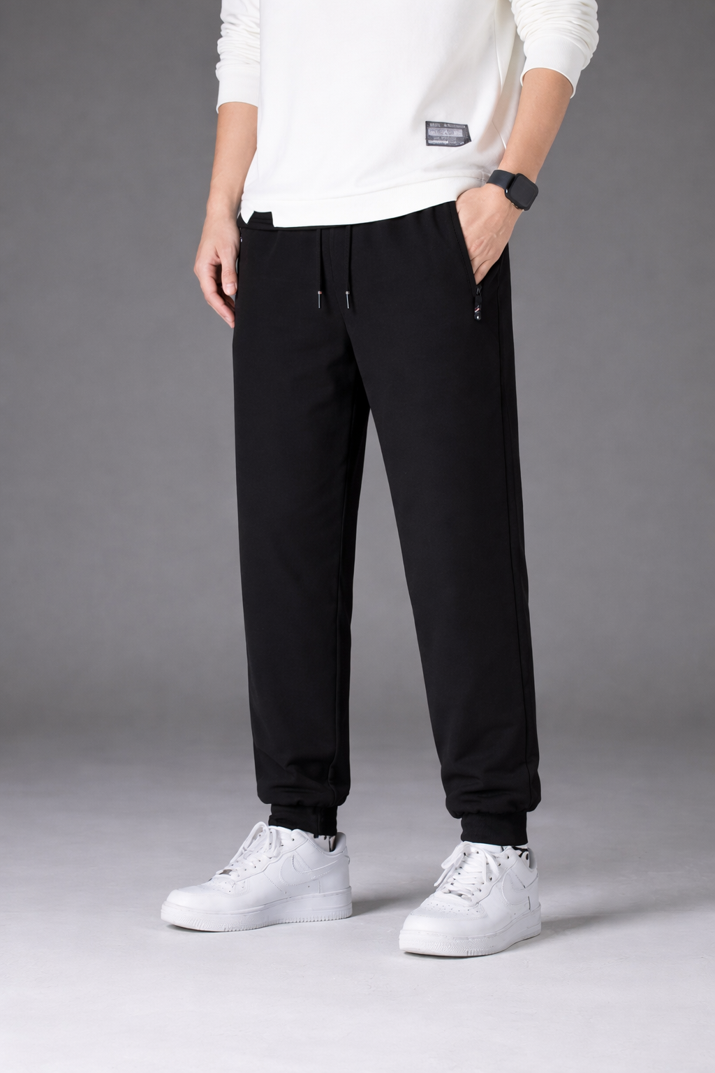 Relaxed Fit Ankle-Length Joggers for Women – Cozy Comfort &amp; Practical Design Caliboot