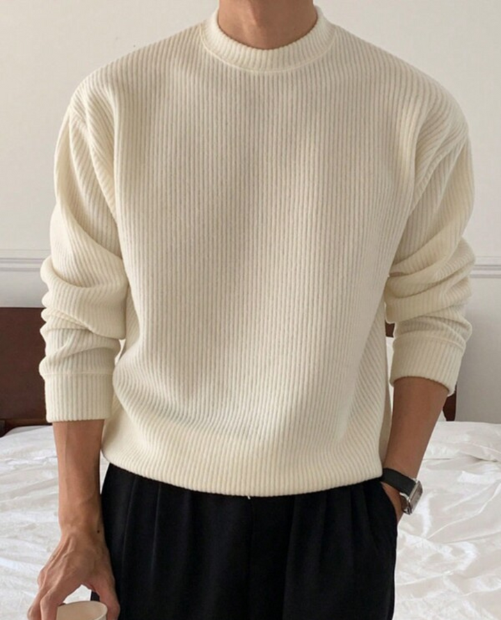 Maglione a Coste Uomo | Morbido e Versatile 1