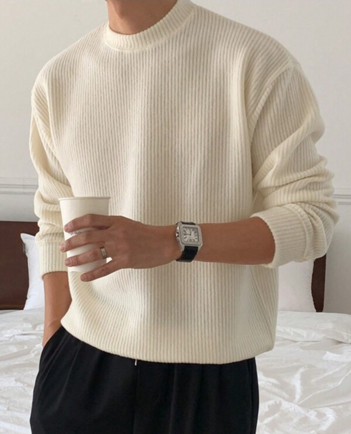 Maglione a Coste Uomo | Morbido e Versatile 2