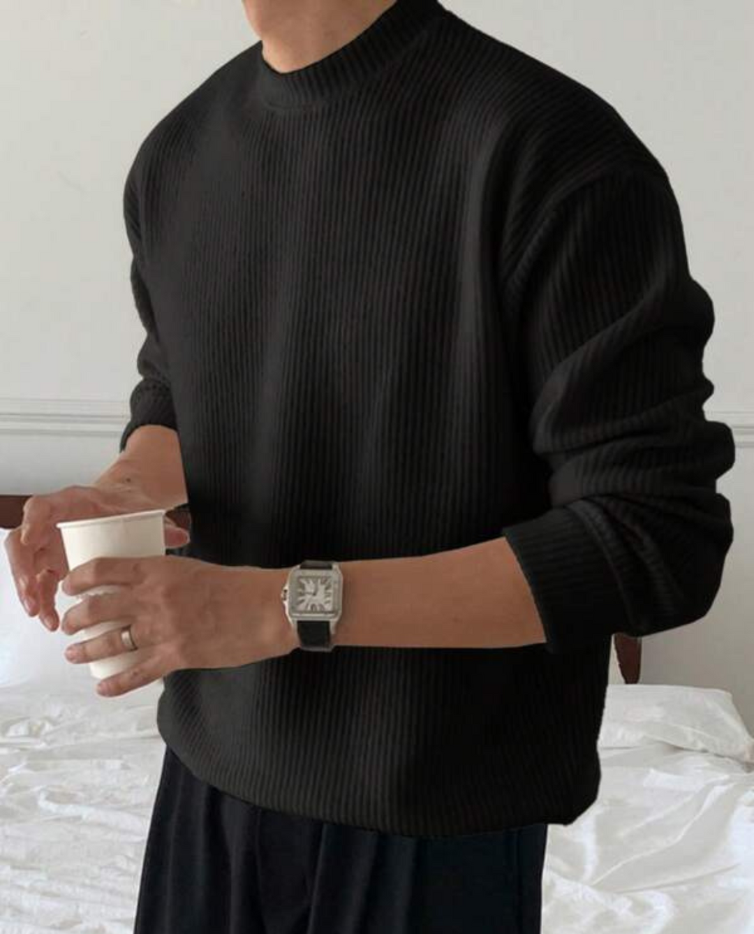 Maglione a Coste Uomo | Morbido e Versatile 4
