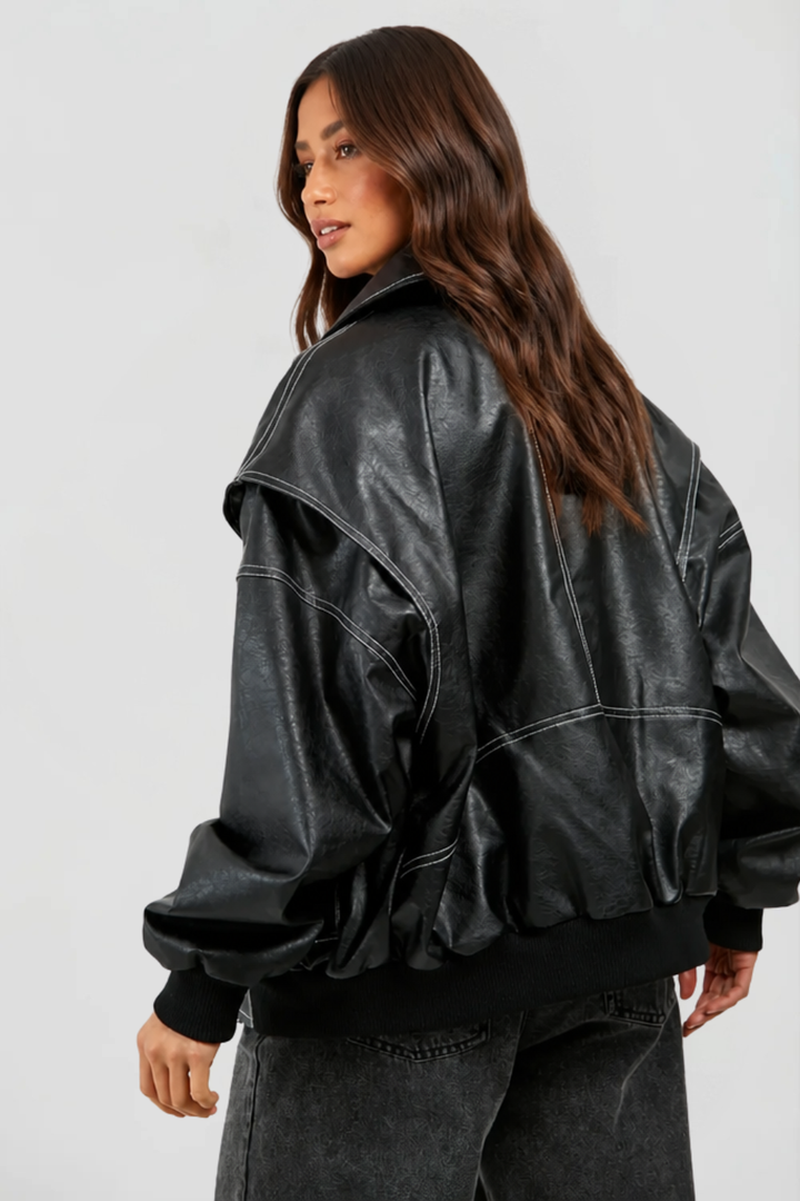 Giacca Bomber Donna | Oversize e Orlo Elastico 6