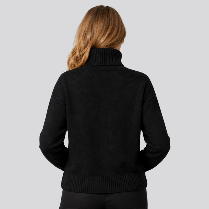 Doriane™ | Fine Knit Turtleneck Sweater with Slim Fit