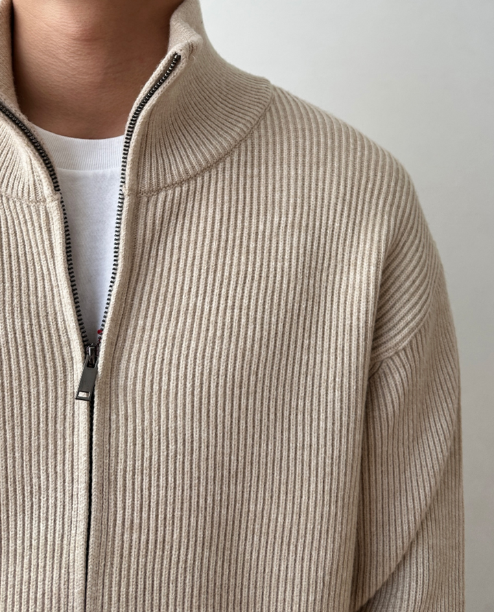 Cardigan Uomo con Zip | Collo Alto e Caldo 8