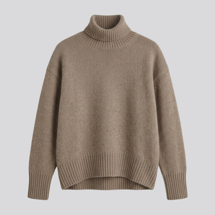 Doriane™ | Fine Knit Turtleneck Sweater with Slim Fit