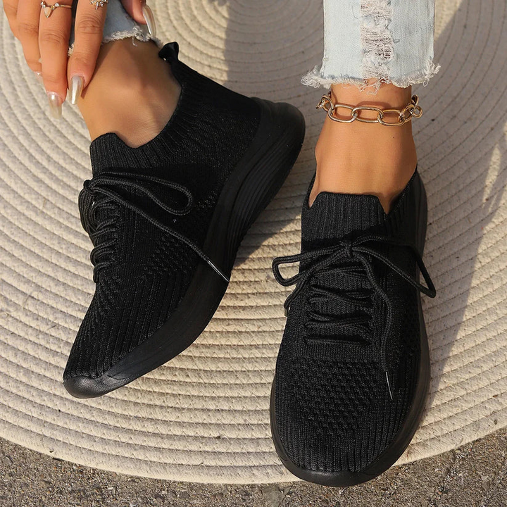 Breathable Knit Sneakers for Women – Lightweight &amp; Casual Comfort Caliboot