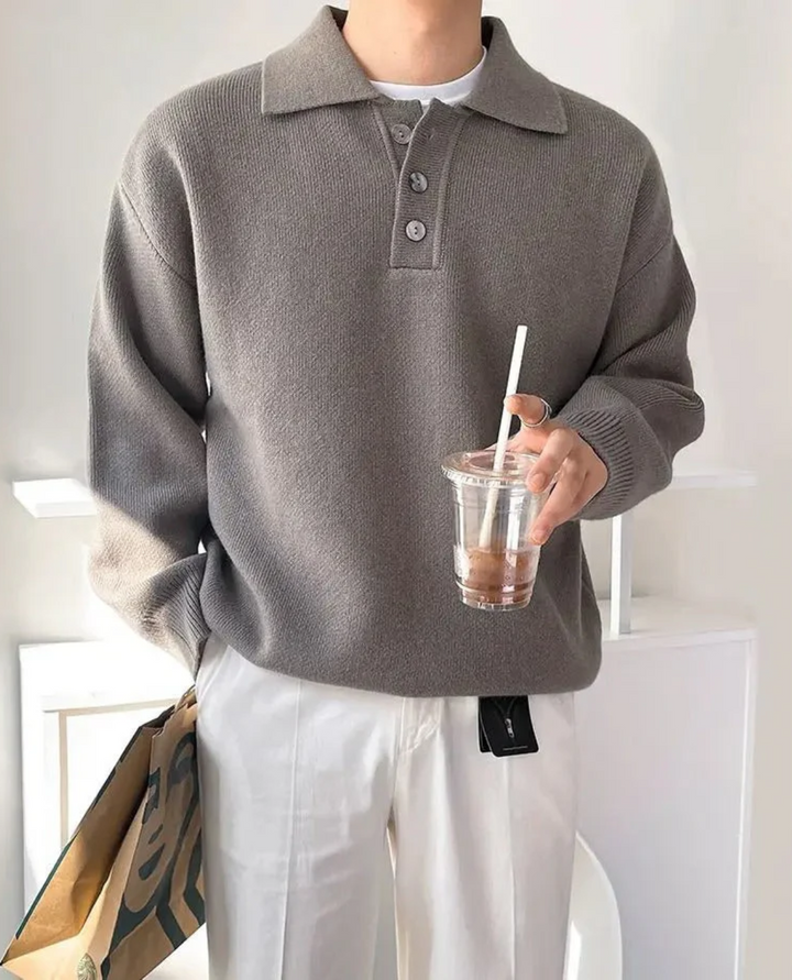Maglione Polo Uomo | Comfort e Stile Senza Tempo 1