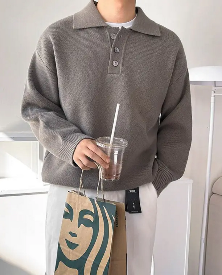 Maglione Polo Uomo | Comfort e Stile Senza Tempo 2