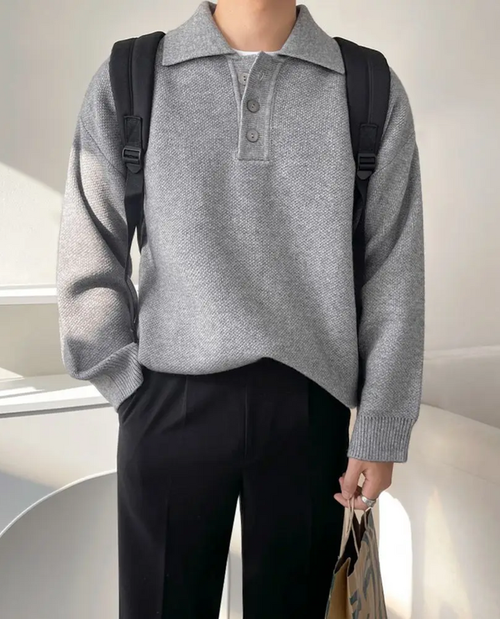 Maglione Polo Uomo | Comfort e Stile Senza Tempo 4