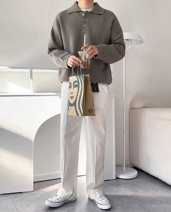 Maglione Polo Uomo | Comfort e Stile Senza Tempo 6