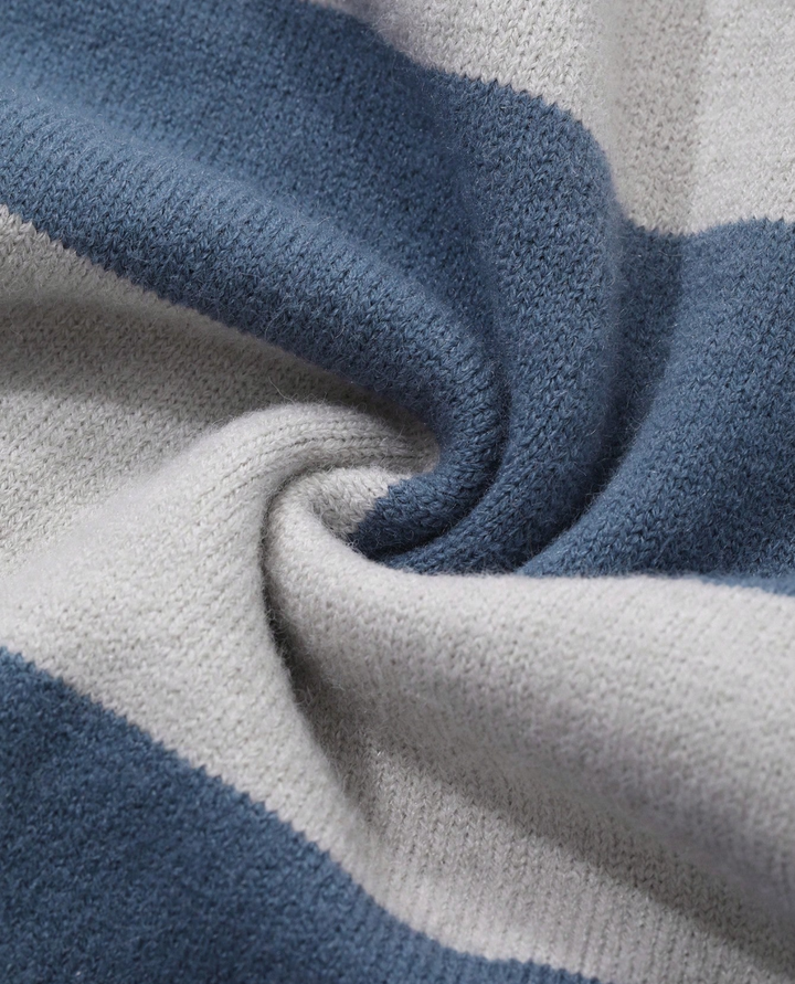 Maglione Polo Uomo | Maglia a Righe Traspirante 9