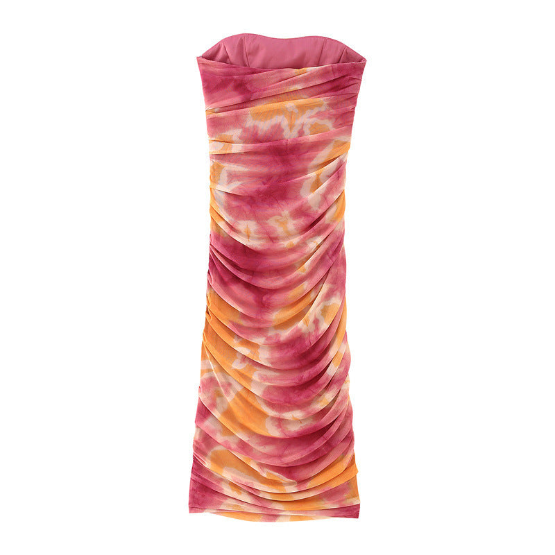 Abiti da donna Vestito midi floreale senza maniche 2