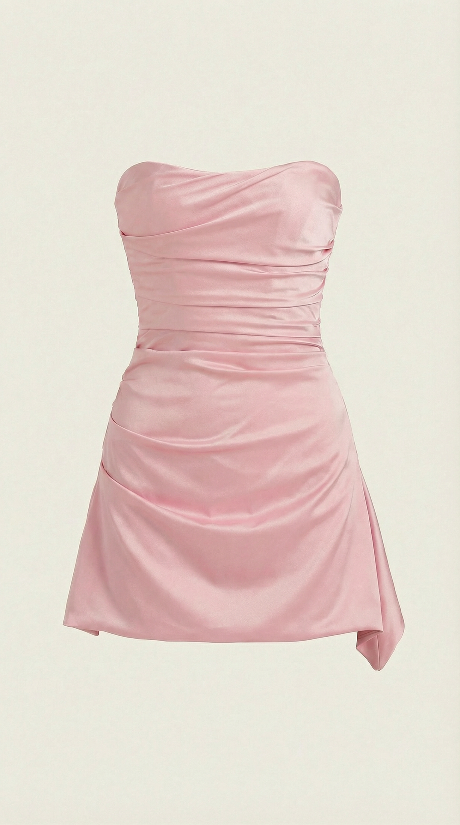 Abito Corto Donna | Bustier Senza Spalline & Drappeggio Sensuale