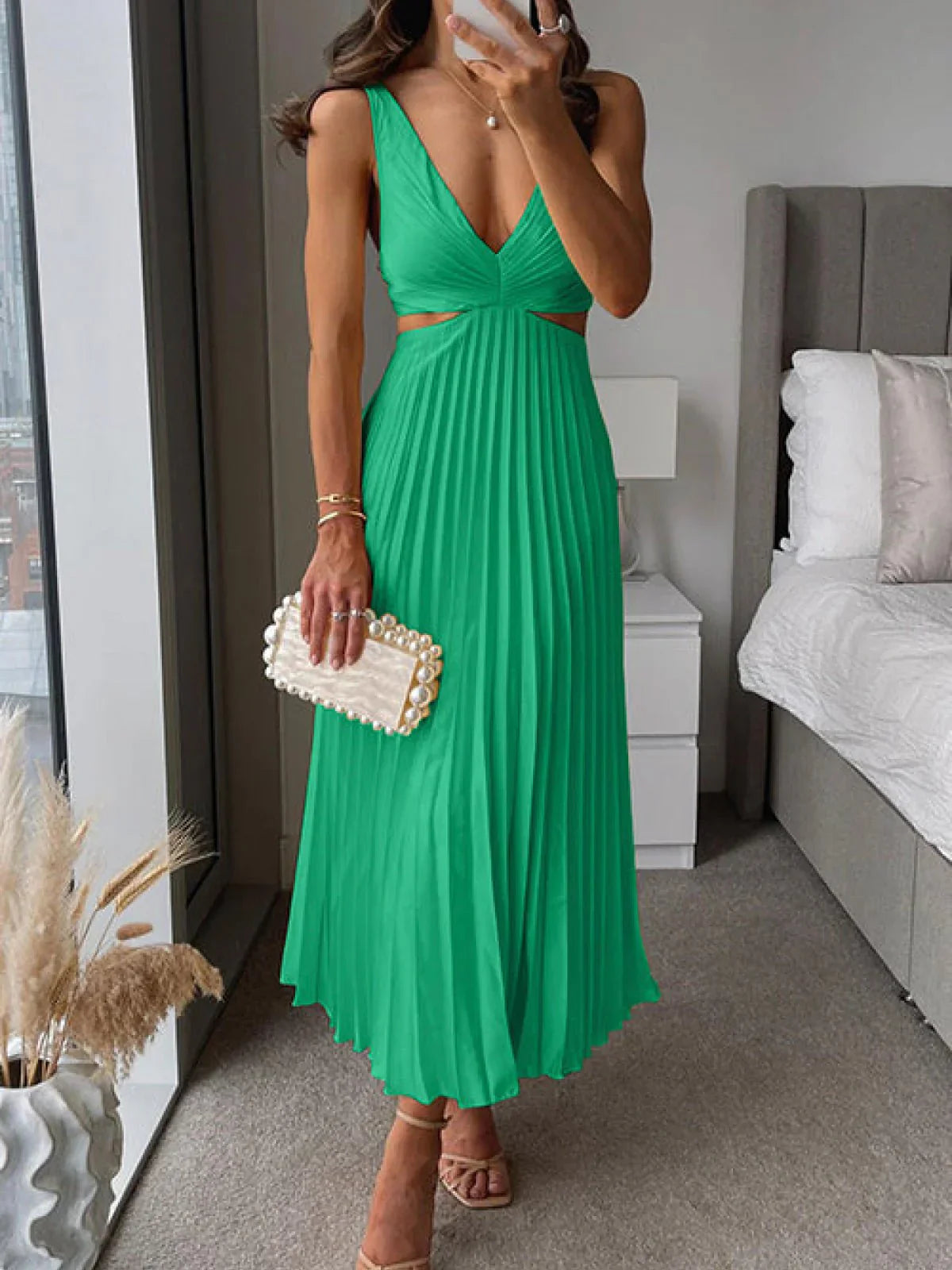 Abito Elegante Donna | Plissettato & Silhouette Slanciata