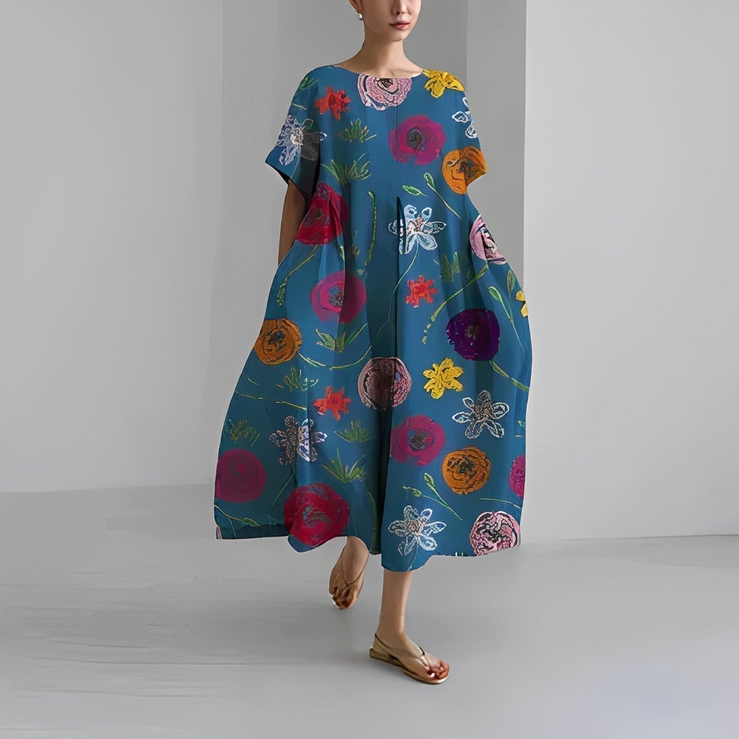 Abito Floreale Donna | Lungo & Comodo per l'Estate