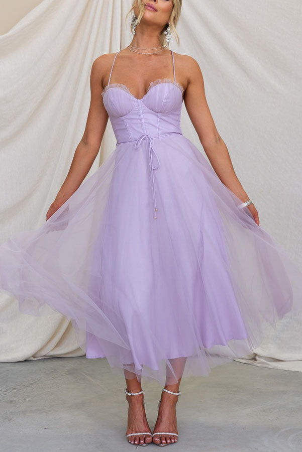 Abito Lungo Donna | Bustier & Gonna in Tulle da Cerimonia