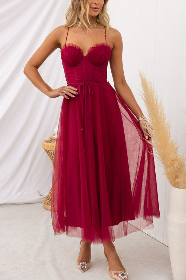 Abito Lungo Donna | Bustier & Gonna in Tulle da Cerimonia