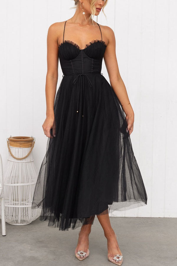 Abito Lungo Donna | Bustier & Gonna in Tulle da Cerimonia