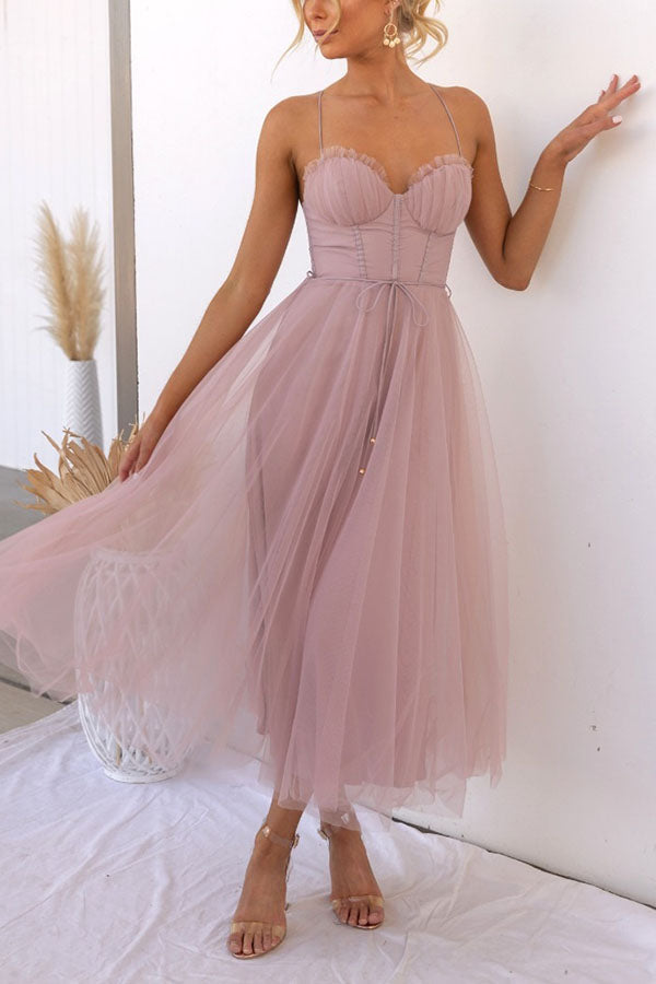 Abito Lungo Donna | Bustier & Gonna in Tulle da Cerimonia