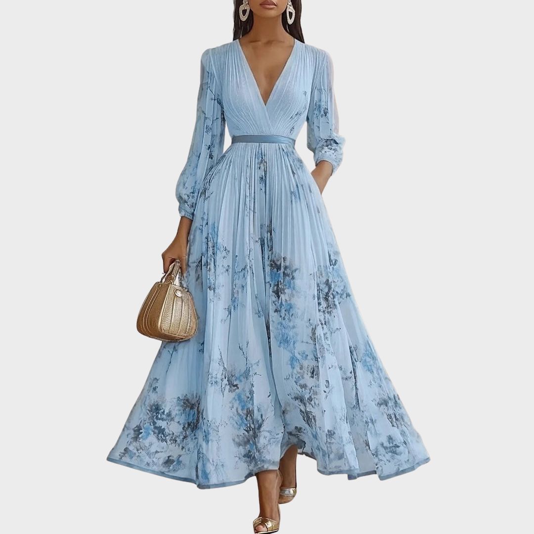 Abito Lungo Donna | Plissettato & Silhouette Fluida da Cerimonia