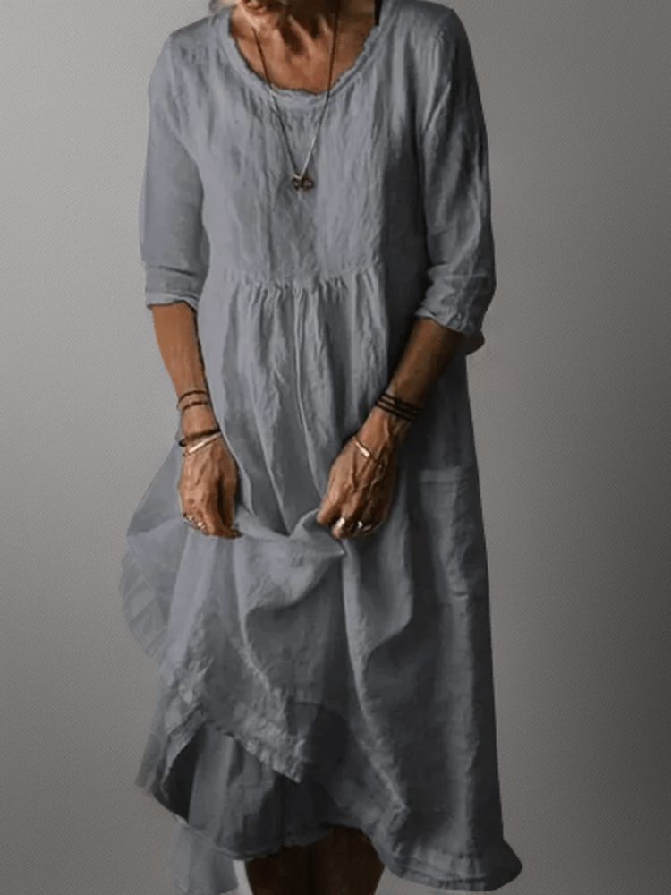 Abito Maxi Donna | Gonna Asimmetrica a Volant & Stile Bohémien