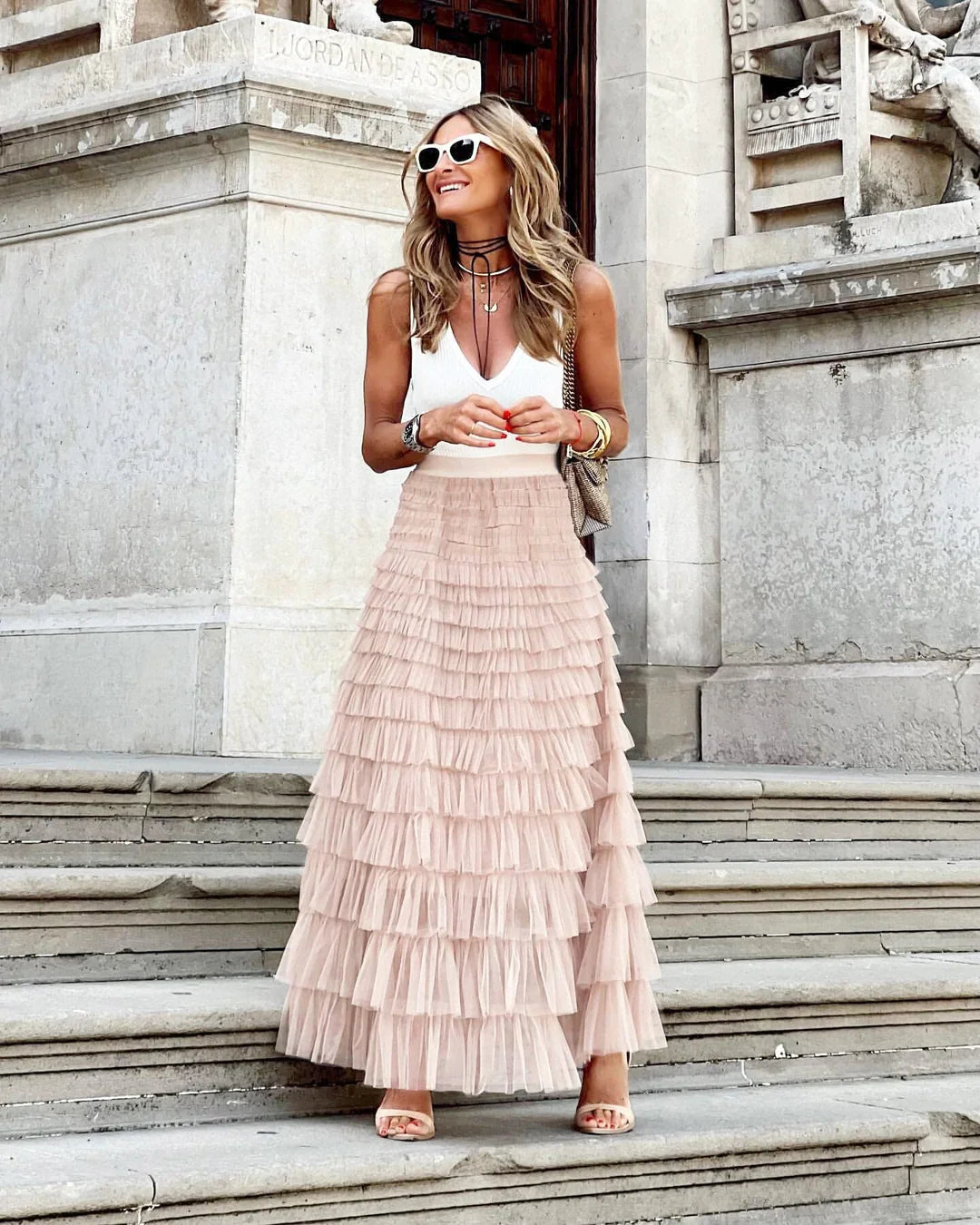 Abito Maxi Donna | Gonna in Tulle a Strati & Stile Romantico
