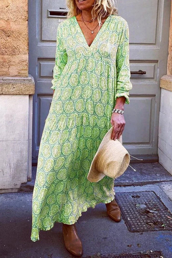 Abito Maxi Donna | Stampa Paisley & Vestibilità Fluida