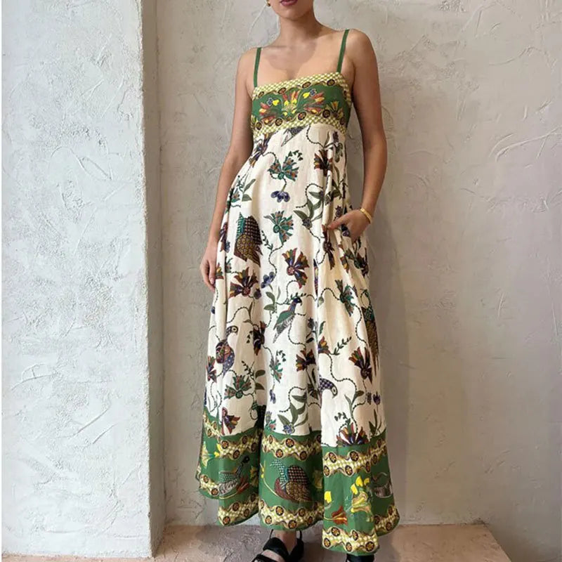Abito Maxi Donna | Stampa Tropicale & Stile Estivo
