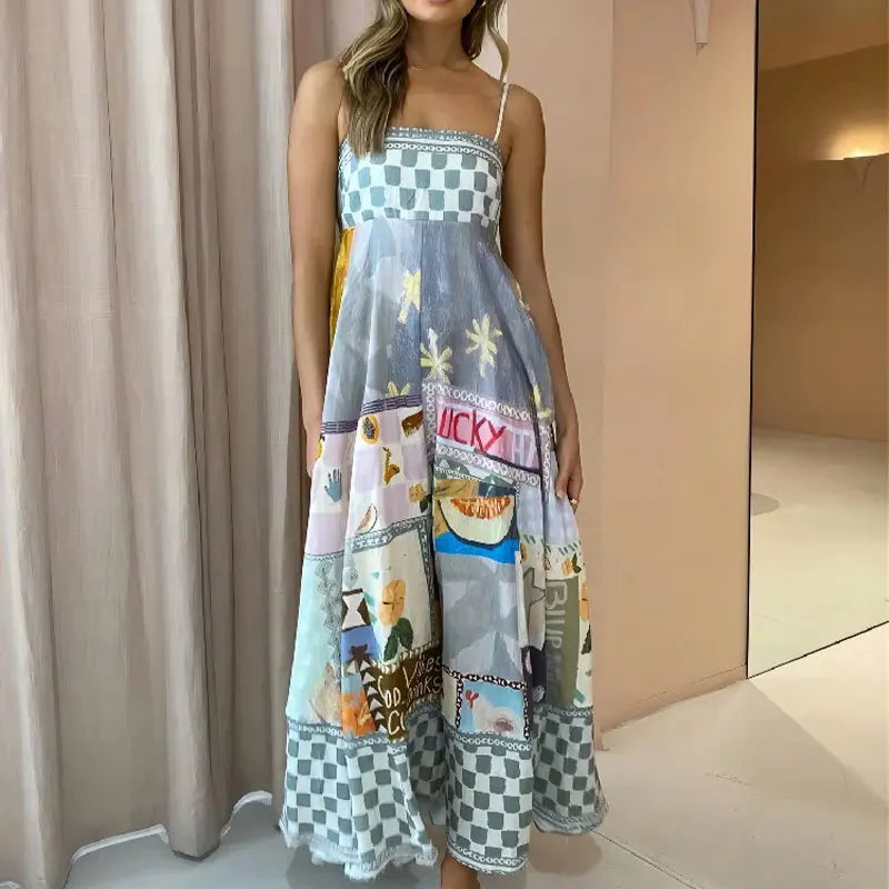Abito Maxi Donna | Stampa Tropicale & Stile Estivo