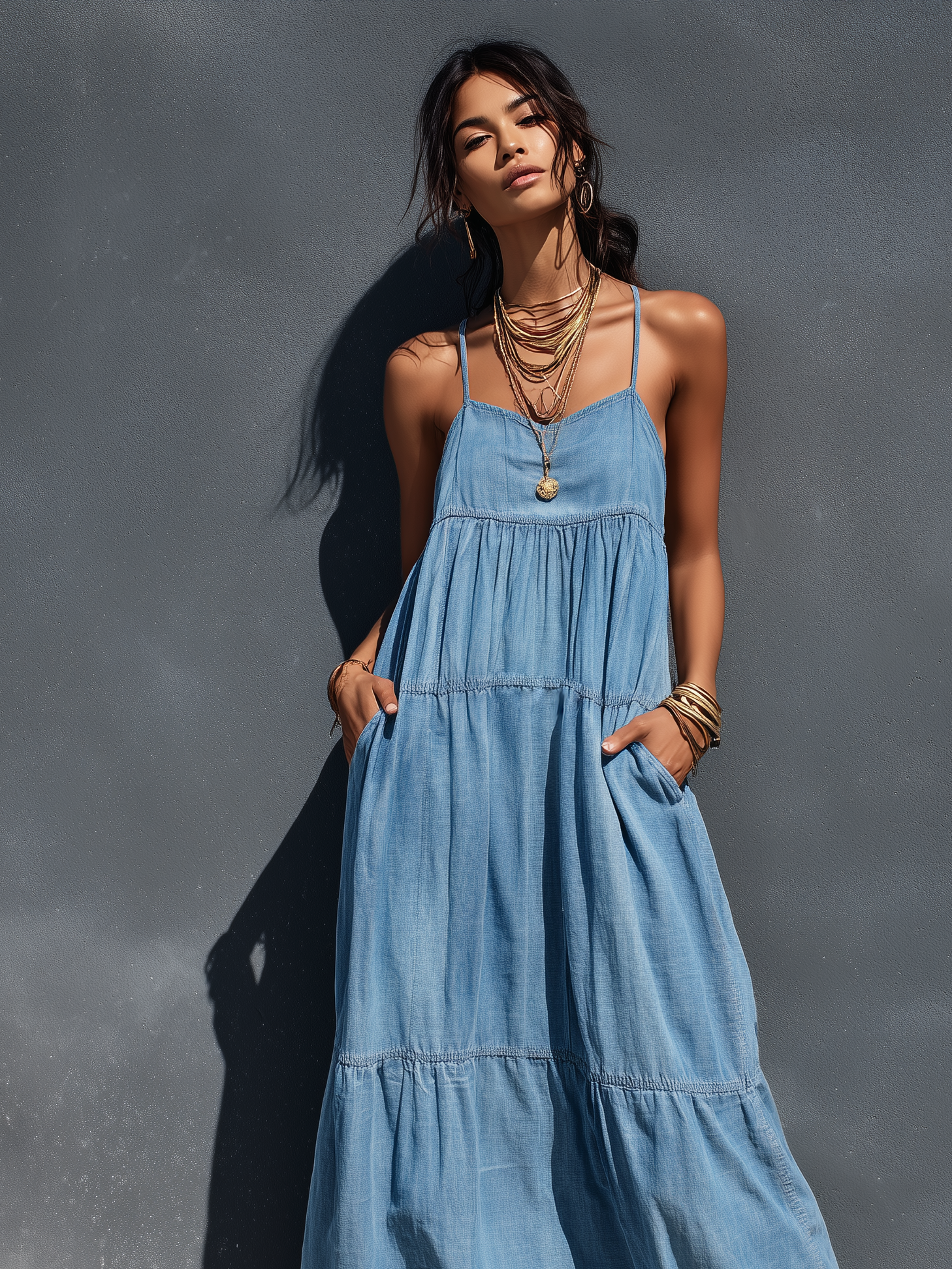 Abito Maxi Donna con Spalline | Look Casual & Bohémien