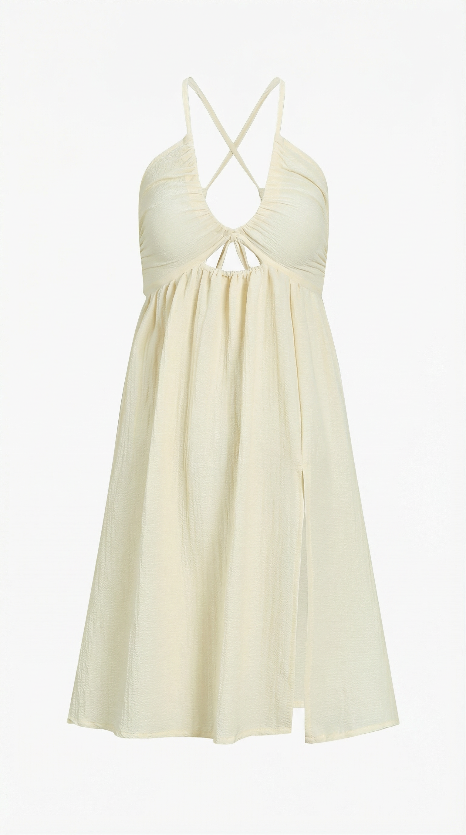 Abito Midi Donna | Collo all'Americana & Cut-Out Sensuale