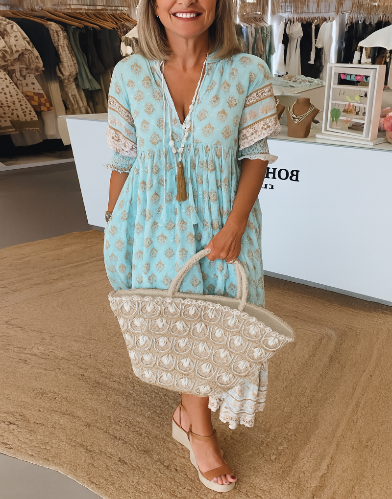 Abito Midi Donna | Design Boho & Eleganza Estiva
