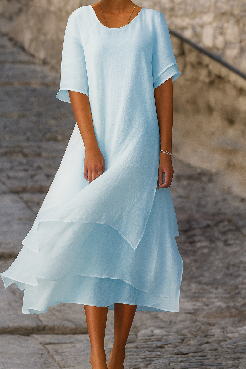 Abito Midi Donna | Design a Strati & Stile Elegante