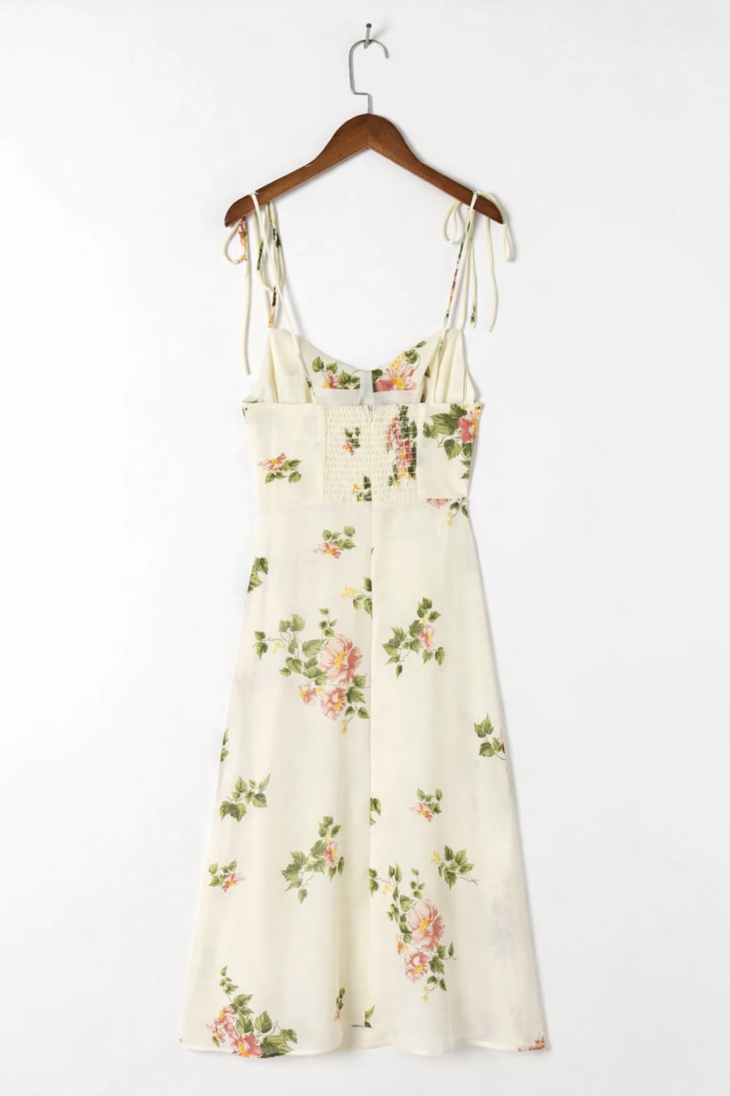 Abito Midi Donna | Stampa Floreale & Allacciatura Romantica