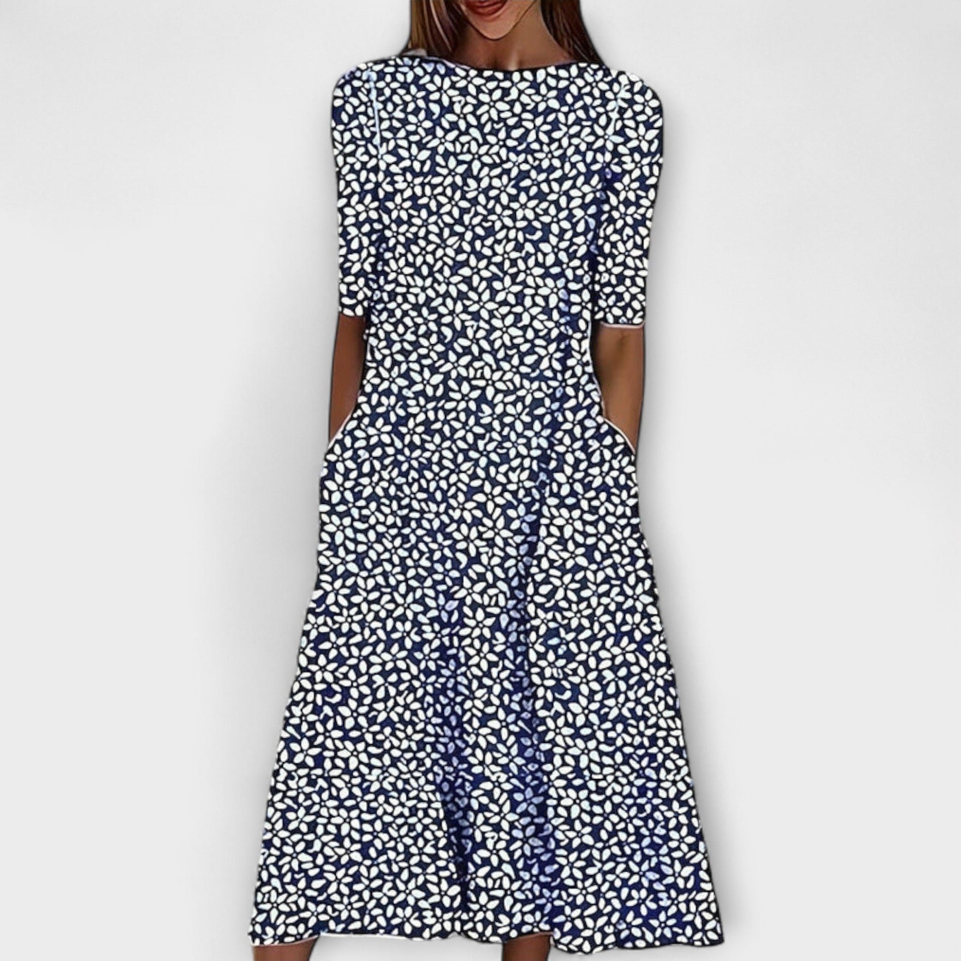 Abito Midi Donna | Stampa Floreale & Stile Romantico Estivo