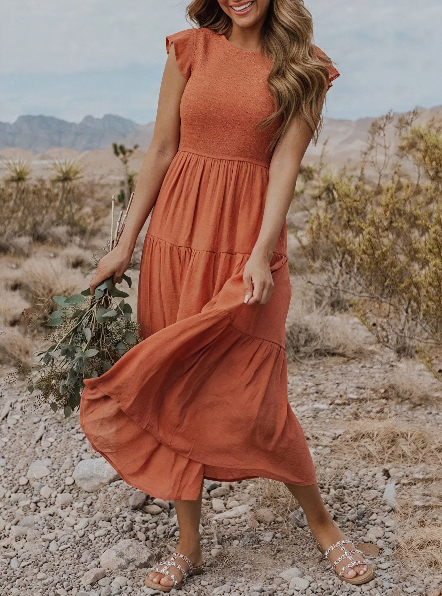 Abito Midi Donna | Svasato a Balze & Comodo