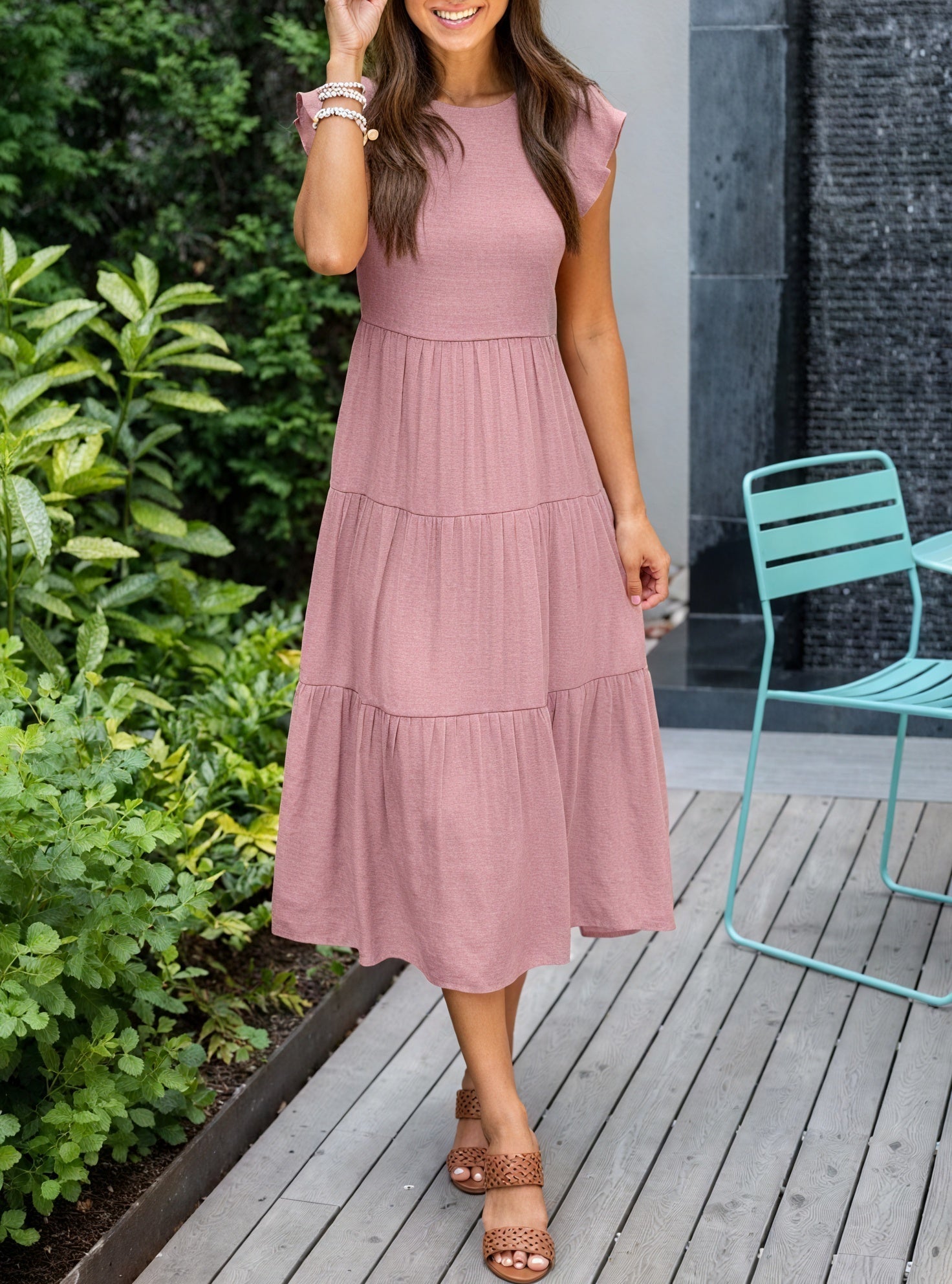 Abito Midi Donna | Svasato a Balze & Comodo