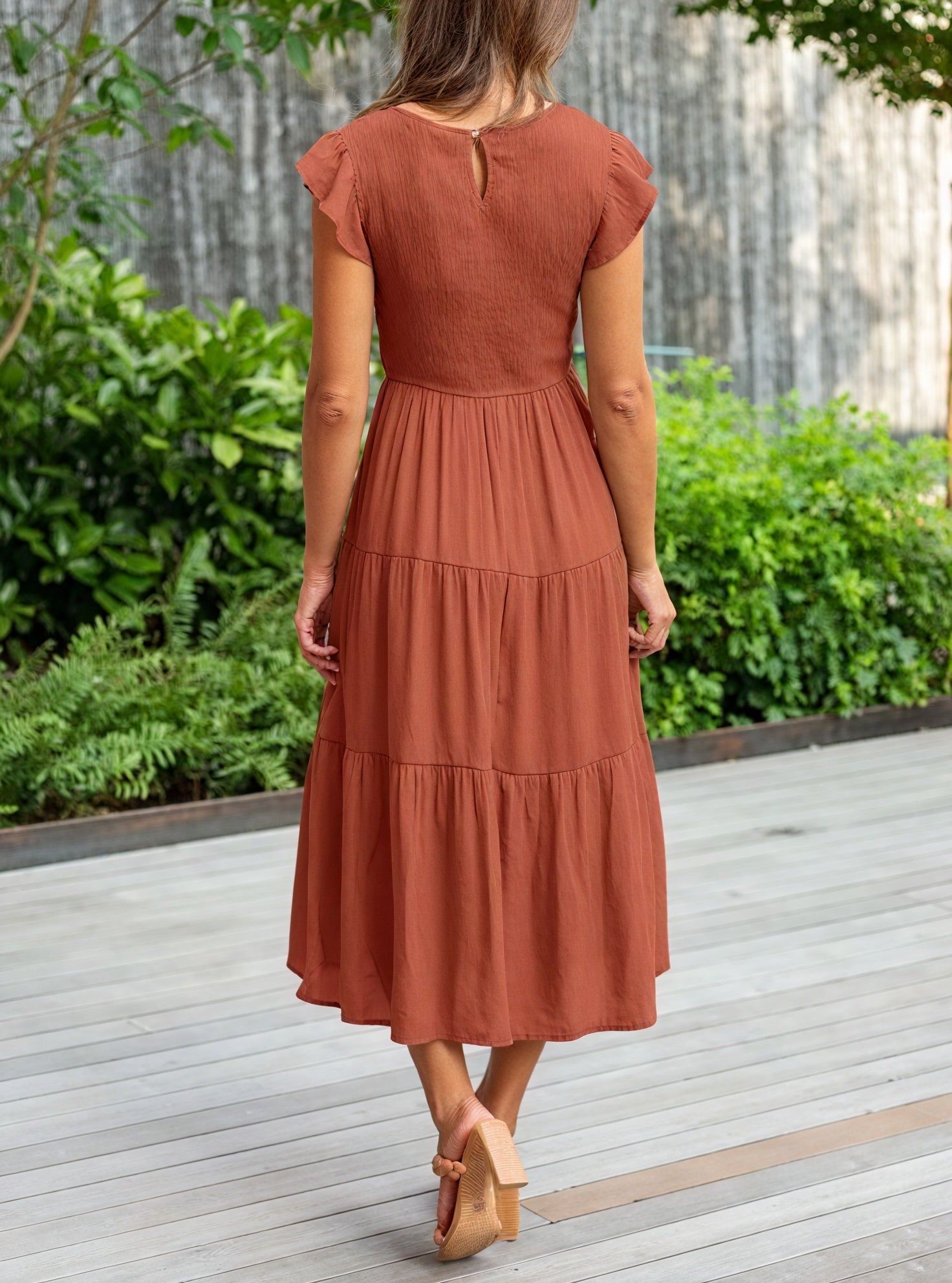Abito Midi Donna | Svasato a Balze & Comodo