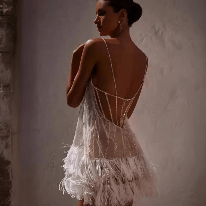 Abito Mini Donna | Silhouette Fluida & Frange